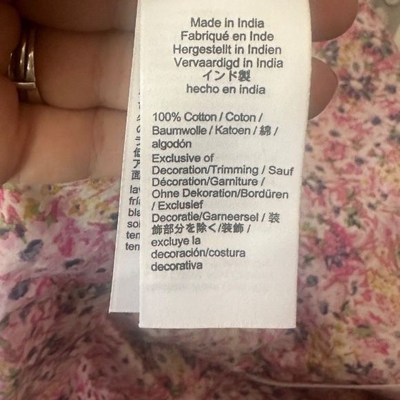 Re-Imagined by J. Crew Maxi Floral Dress Pink  Size Large Puff Sleeve - Picture 8 of 10